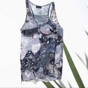 Jordan Taylor Collection Womens Sheer Gray Cover Swim size OS